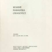 Starine manastira Orahovica